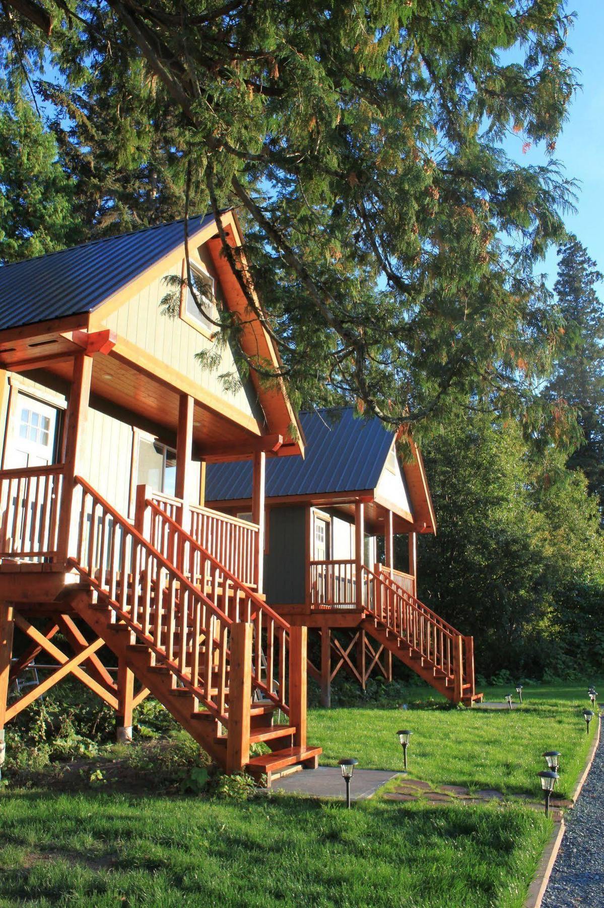 Hidden Acres Farm And Treehouse Resort テラス エクステリア 写真